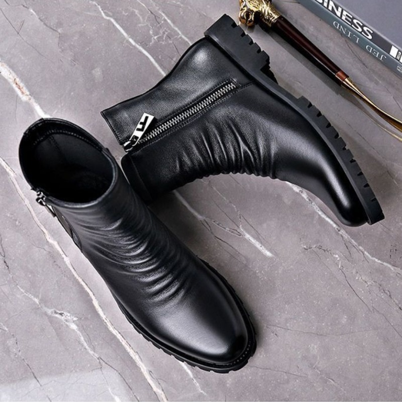Men Formal Wear With Boots - أحذية عالية الجودة للرجال أحذية عالية
