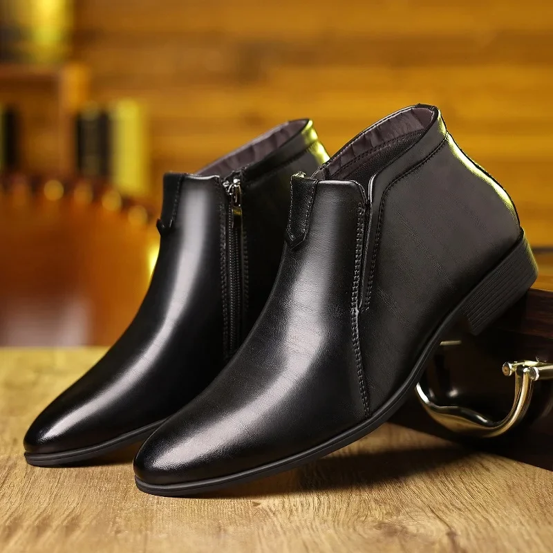 أحذية رجالي فاخرة موضة عالية ا - مراجعة Men Formal Wear With Boots وسعره