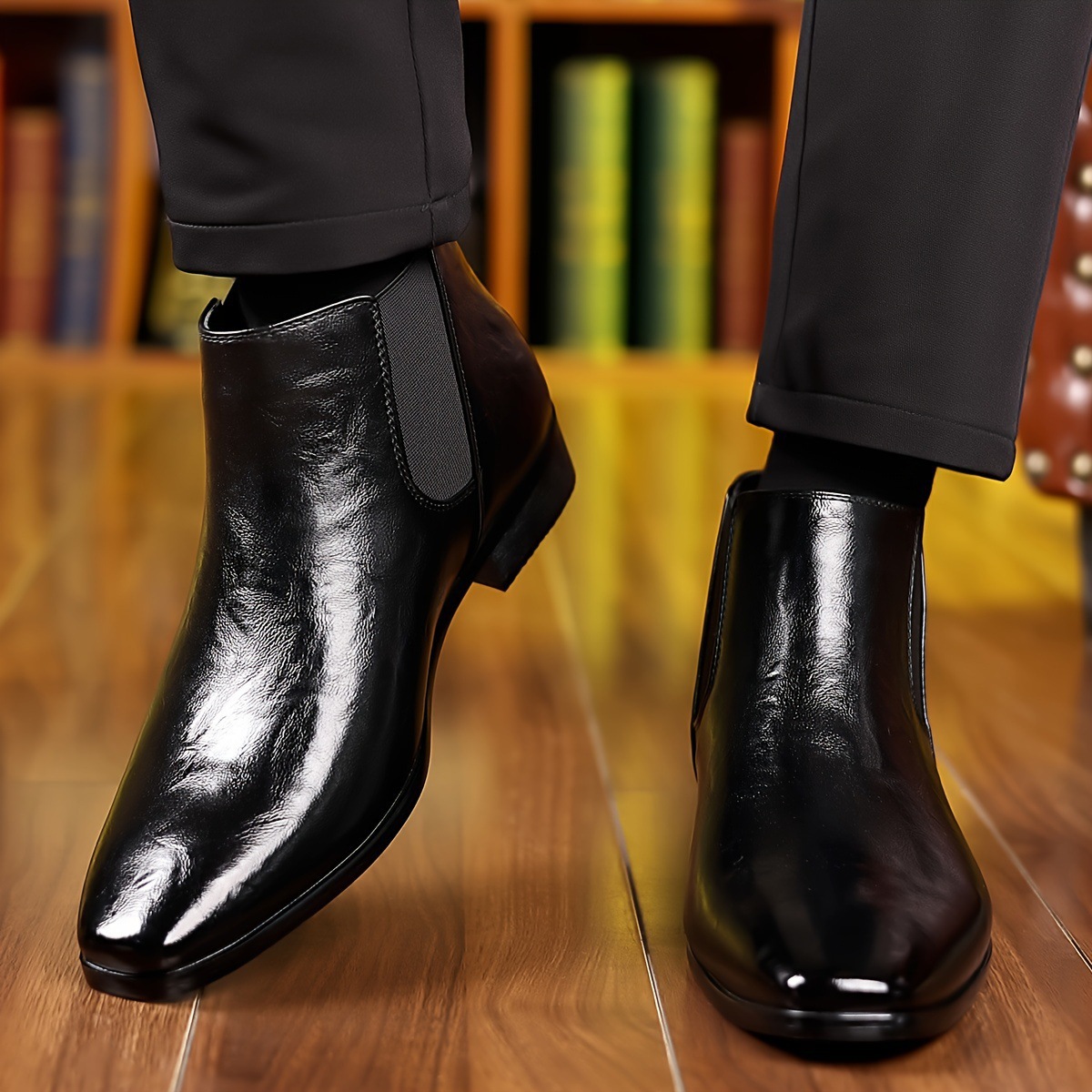 أحذية تشيلسي، أحذية جلدية، أحذ - مراجعة Men Formal Wear With Boots وسعره