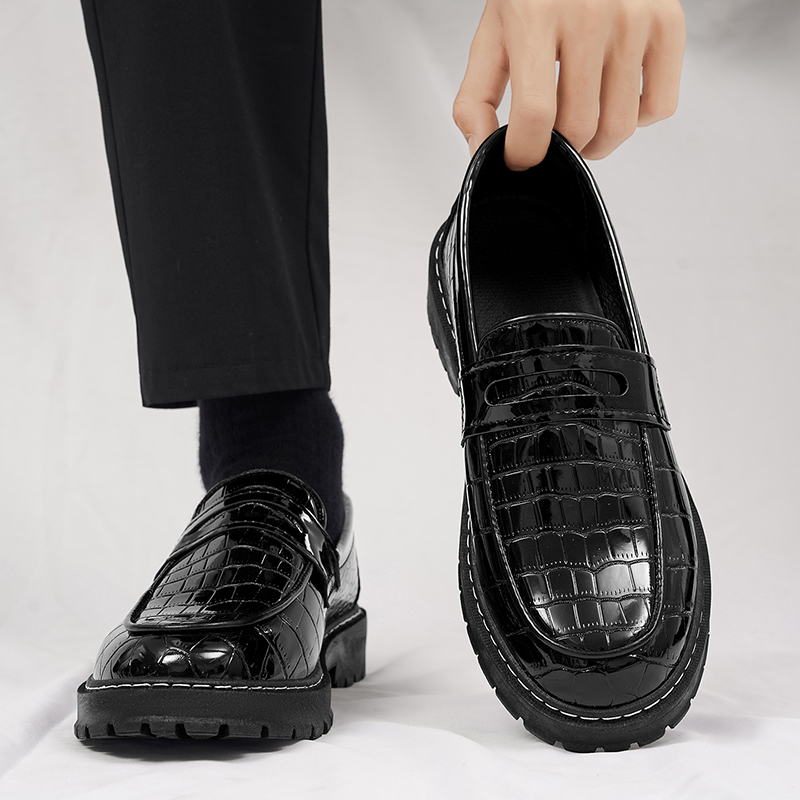 أحذية رجالية كاجوال بنقشة الكر - مراجعة Formal Men Daily Wear Footwear وسعره